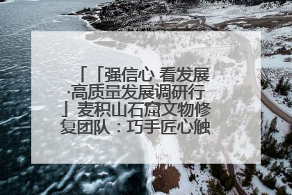 「强信心 看发展·高质量发展调研行」麦积山石窟文物修复团队：巧手匠心触摸“光阴的故事”