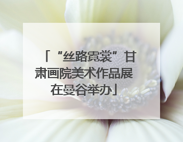 “丝路霓裳”甘肃画院美术作品展在曼谷举办