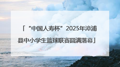 “中国人寿杯”2025年漳浦县中小学生篮球联赛圆满落幕