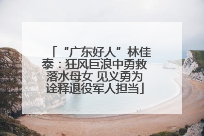 “广东好人”林佳泰：狂风巨浪中勇救落水母女 见义勇为诠释退役军人担当