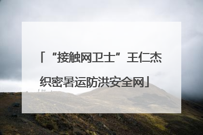 “接触网卫士”王仁杰织密暑运防洪安全网