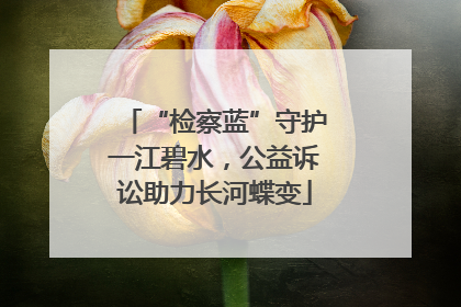 “检察蓝”守护一江碧水，公益诉讼助力长河蝶变