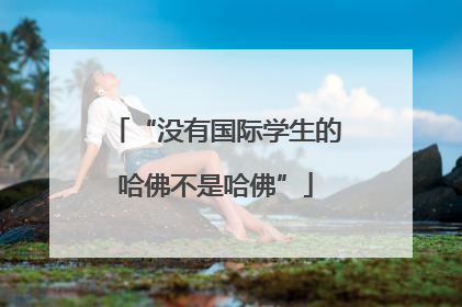 “没有国际学生的哈佛不是哈佛”