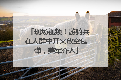 现场视频！游骑兵在人群中开火放空包弹，美军介入