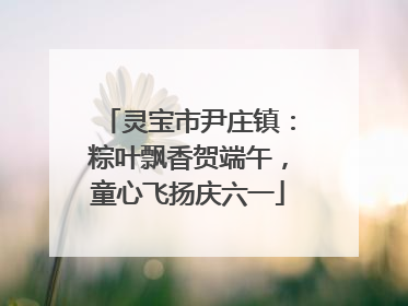 灵宝市尹庄镇：粽叶飘香贺端午，童心飞扬庆六一