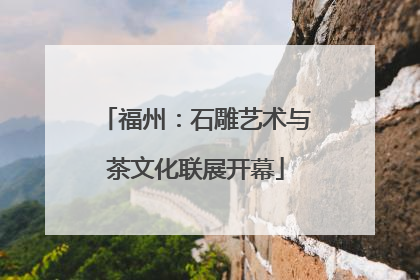 福州：石雕艺术与茶文化联展开幕