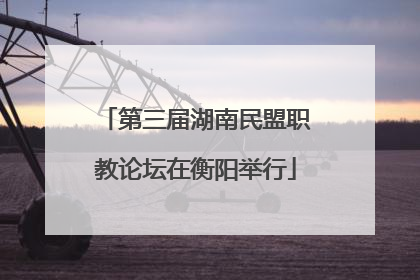 第三届湖南民盟职教论坛在衡阳举行