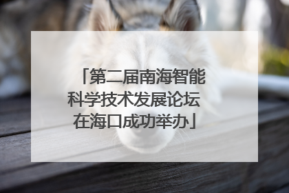 第二届南海智能科学技术发展论坛在海口成功举办
