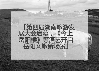第四届湖南旅游发展大会启幕，《今上岳阳楼》等演艺开启岳阳文旅新场景