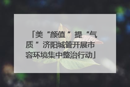 美“颜值 ”提“气质 ”济阳城管开展市容环境集中整治行动