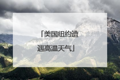 美国纽约遭遇高温天气