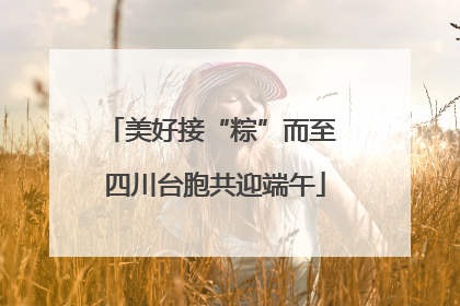 美好接“粽”而至 四川台胞共迎端午