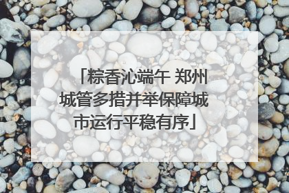 粽香沁端午 郑州城管多措并举保障城市运行平稳有序