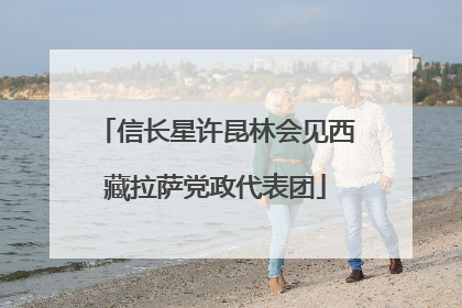 信长星许昆林会见西藏拉萨党政代表团