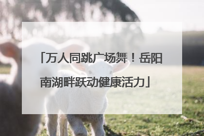 万人同跳广场舞！岳阳南湖畔跃动健康活力