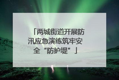 两城街道开展防汛应急演练筑牢安全“防护堤”