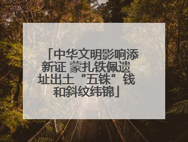中华文明影响添新证 蒙扎铁佩遗址出土“五铢”钱和斜纹纬锦