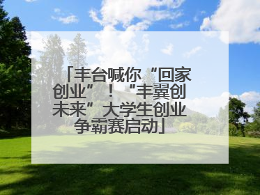 丰台喊你“回家创业”！“丰翼创未来”大学生创业争霸赛启动