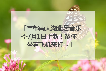 丰都南天湖避暑音乐季7月1日上新！邀你坐着飞机来打卡