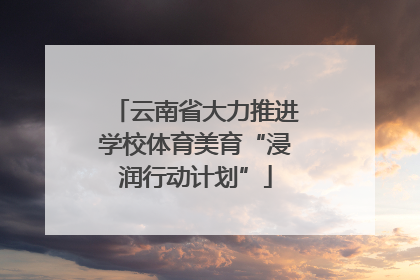 云南省大力推进学校体育美育“浸润行动计划”