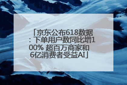 京东公布618数据：下单用户数同比增100% 超百万商家和6亿消费者受益AI