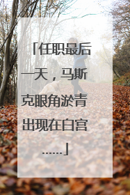 任职最后一天，马斯克眼角淤青出现在白宫……