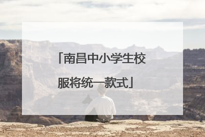 南昌中小学生校服将统一款式