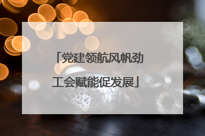 党建领航风帆劲 工会赋能促发展