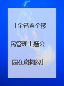 全省首个移民管理主题公园在岚揭牌