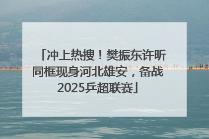 冲上热搜！樊振东许昕同框现身河北雄安，备战2025乒超联赛