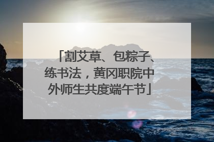 割艾草、包粽子、练书法，黄冈职院中外师生共度端午节