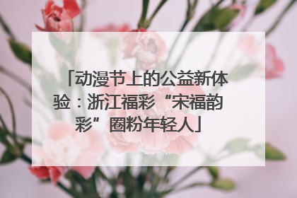 动漫节上的公益新体验：浙江福彩“宋福韵彩”圈粉年轻人