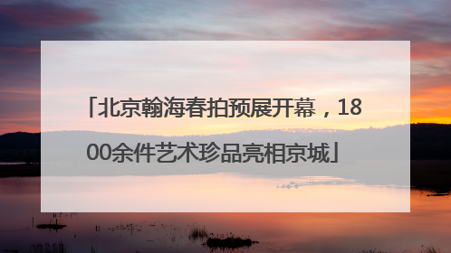 北京翰海春拍预展开幕，1800余件艺术珍品亮相京城