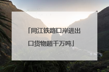 同江铁路口岸进出口货物超千万吨
