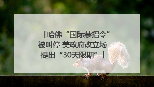 哈佛“国际禁招令”被叫停 美政府改立场提出“30天限期”