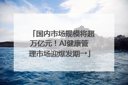 国内市场规模将超万亿元！AI健康管理市场迎爆发期→