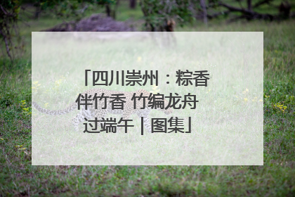 四川崇州：粽香伴竹香 竹编龙舟过端午｜图集