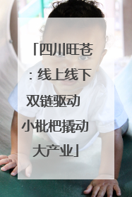 四川旺苍：线上线下双链驱动 小枇杷撬动大产业