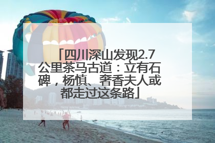 四川深山发现2.7公里茶马古道：立有石碑，杨慎、奢香夫人或都走过这条路