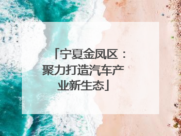 宁夏金凤区：聚力打造汽车产业新生态