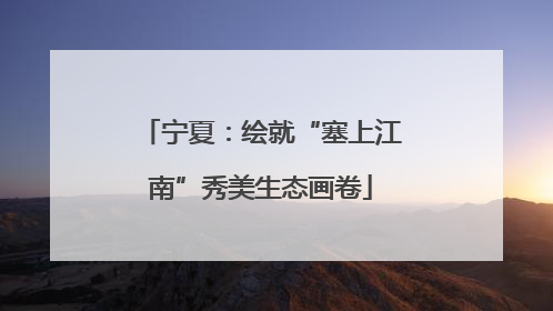 宁夏：绘就“塞上江南”秀美生态画卷