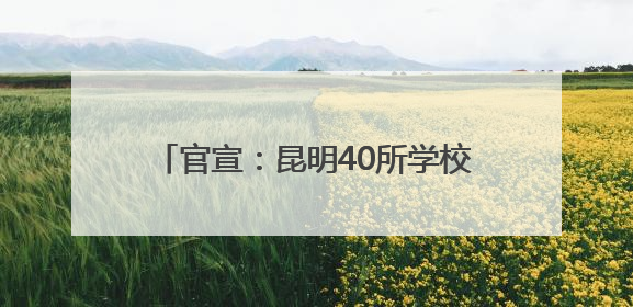 官宣：昆明40所学校体育场地设施免费开放！附名单和预约方式