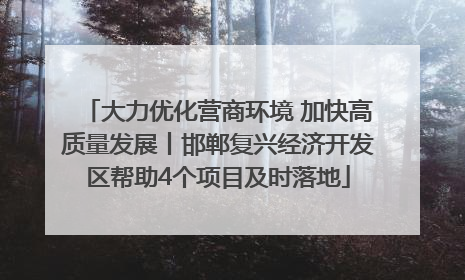 大力优化营商环境 加快高质量发展丨邯郸复兴经济开发区帮助4个项目及时落地