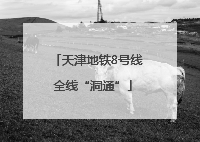 天津地铁8号线全线“洞通”