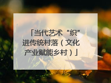 当代艺术“织”进传统村落（文化产业赋能乡村）