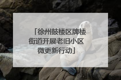徐州鼓楼区牌楼街道开展老旧小区微更新行动