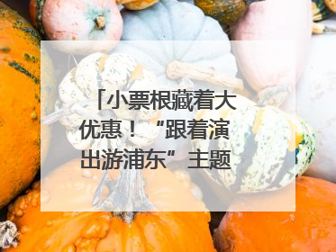 小票根藏着大优惠！“跟着演出游浦东”主题活动正式启动