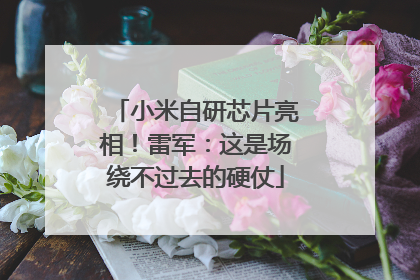 小米自研芯片亮相！雷军：这是场绕不过去的硬仗
