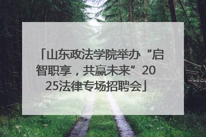 山东政法学院举办“启智职享，共赢未来”2025法律专场招聘会