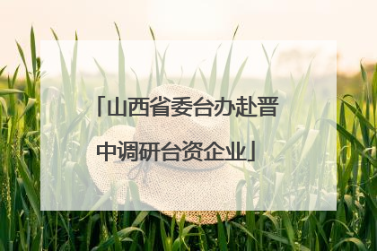 山西省委台办赴晋中调研台资企业
